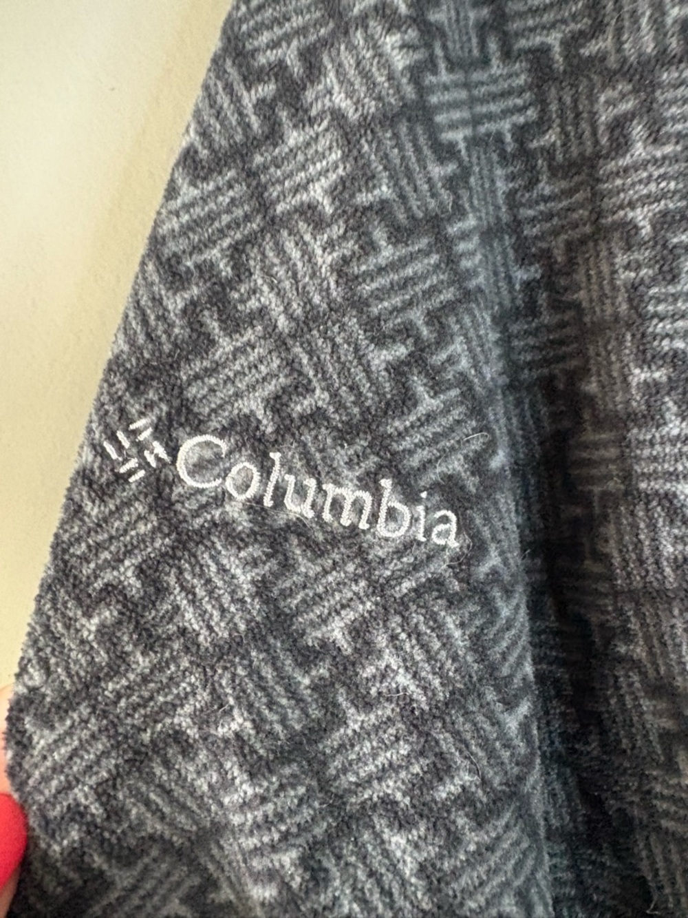 Columbia Gray Quarter Zip Pullover Womens L Fleece Hiking Active - Picture 9 of 9